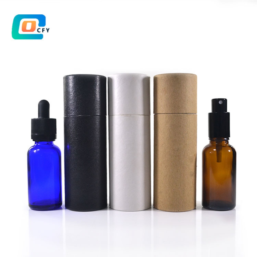 China customized essential oil packaging box craft paper tube 50ML container