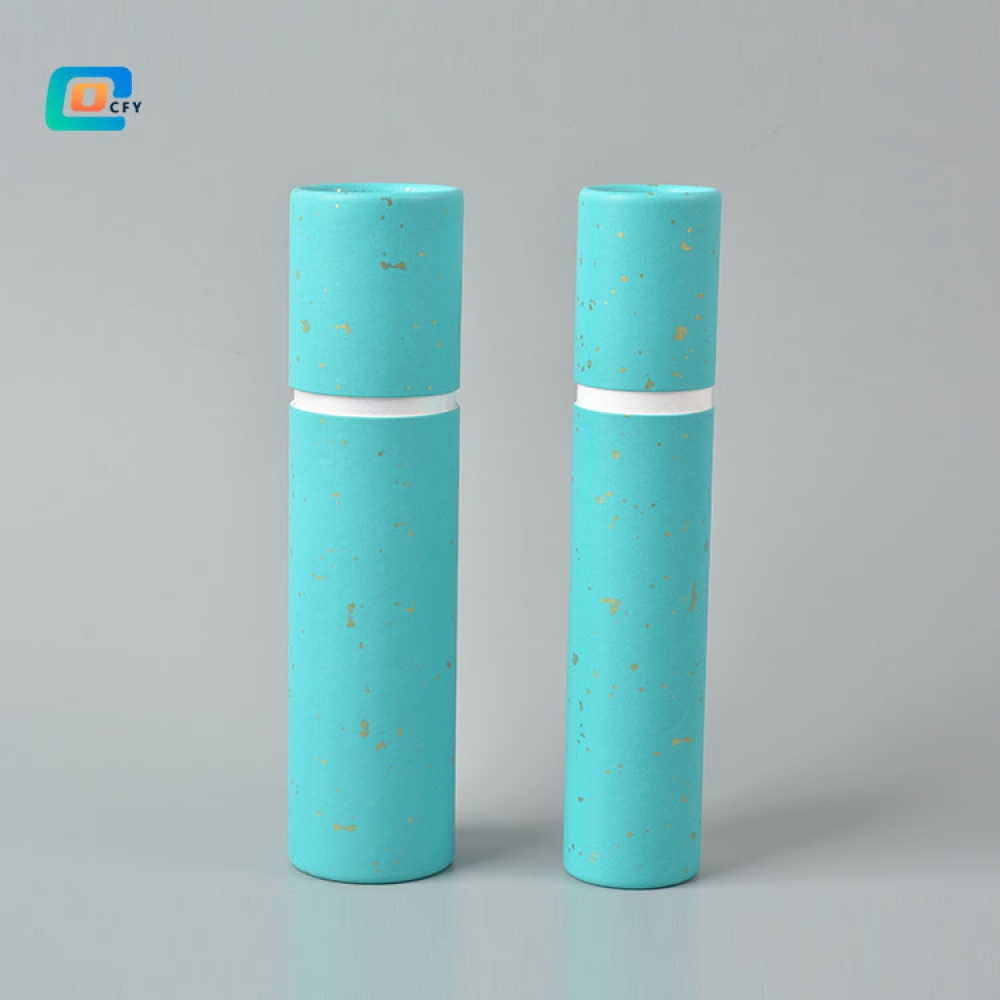 Plastic free cosmetic packaging deodorant push up tubes Makeup remover box  Face balm cylinder container body balm paper tube