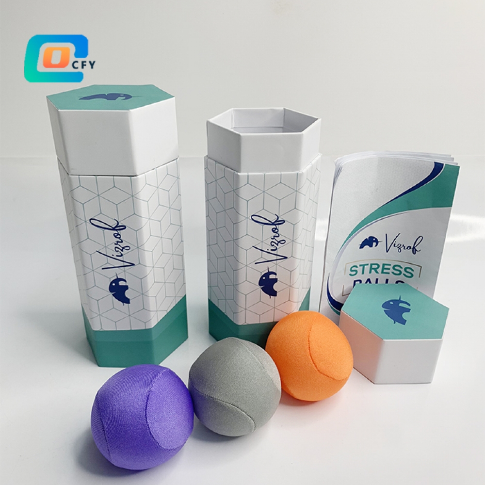Eco friendly cosmetic packaging relaxing toy paper tubes stress relief toy cylinder container cardboard paper tubes