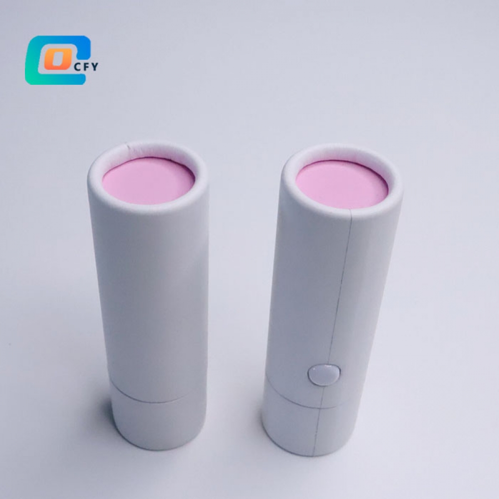 China Factory Custom Fashion Cardboard Bagasse Tube with Glassine Inside Pulp Fiber cylinder cardboard tube container electronic paper container Child-Resistant Vape Child Lock Button Paper Tube Packaging