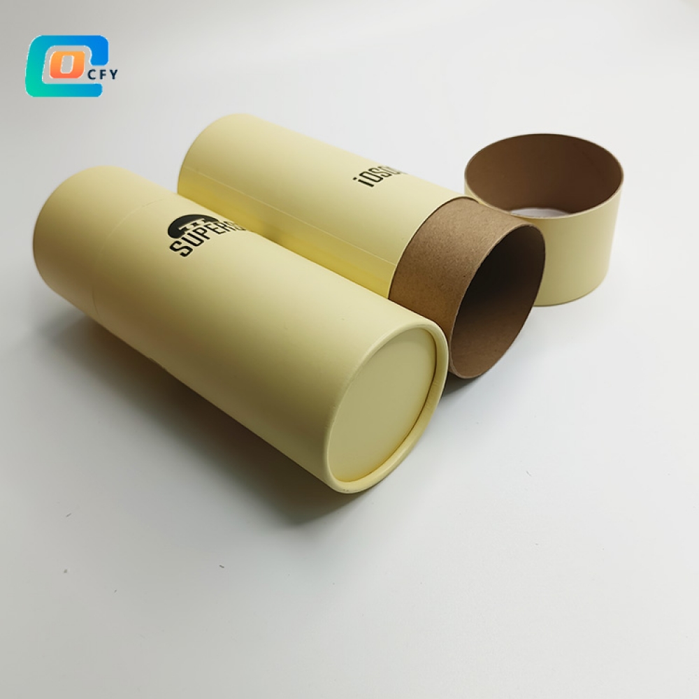 glass packaging can Kraft Cylinder Paper tube for spoon Tableware eco- friendly paper container