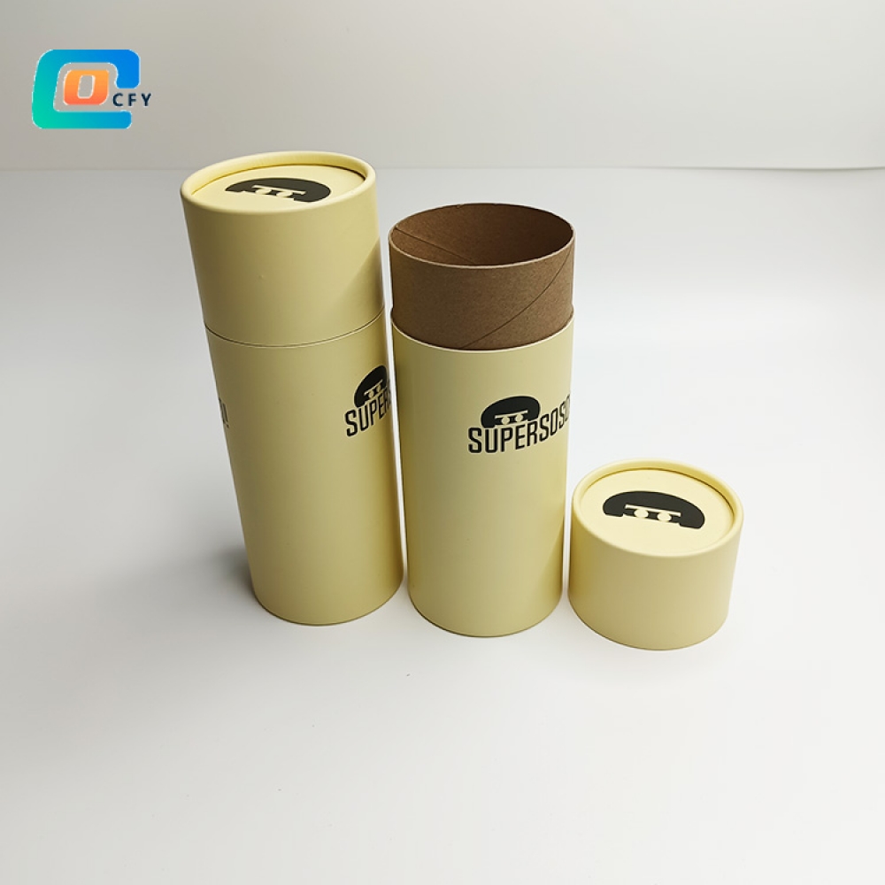 glass packaging can Kraft Cylinder Paper tube for spoon Tableware eco- friendly paper container