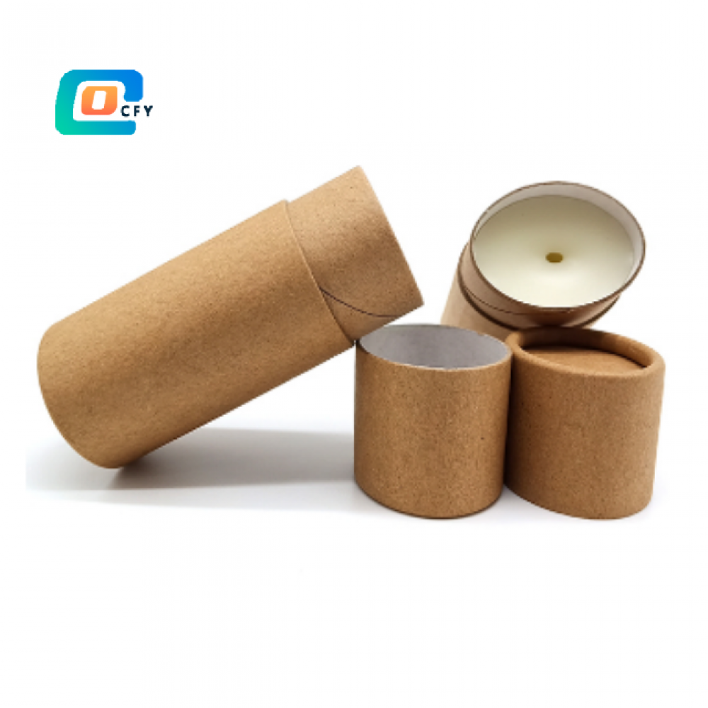Custom Hot Sale Biodegradable Compostable Oval Push up Full Paper Tube Deodorant Lip Balm Sunscreen Stick Container Packaging