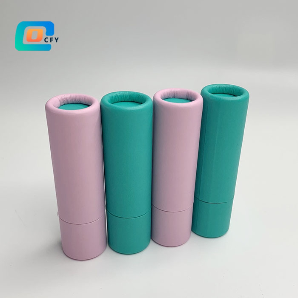 0.3OZ  0.5OZ 1OZ 1.5OZ 2OZ 2.5OZ  sure Deodorant Stick container balm container Kraft Push Up Paper Tube for lip gloss lip balm