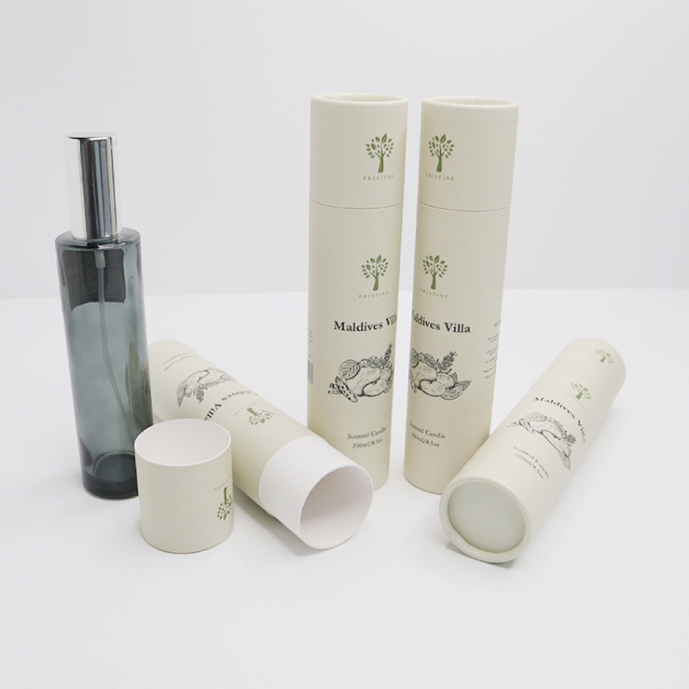 ECO Tube Packaging Cardboard perfume fragrance Containers Paper Tube Friendly Paper Toy Fortress Customized Box  Logo