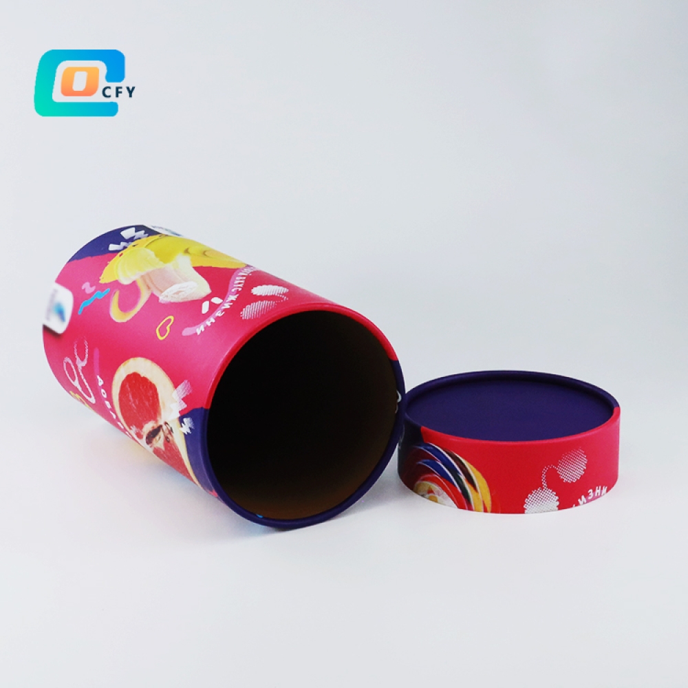 Slim and long paper tube packaging bed pillow big cylinder cardboard container  yoga mat large shipping container packaging
