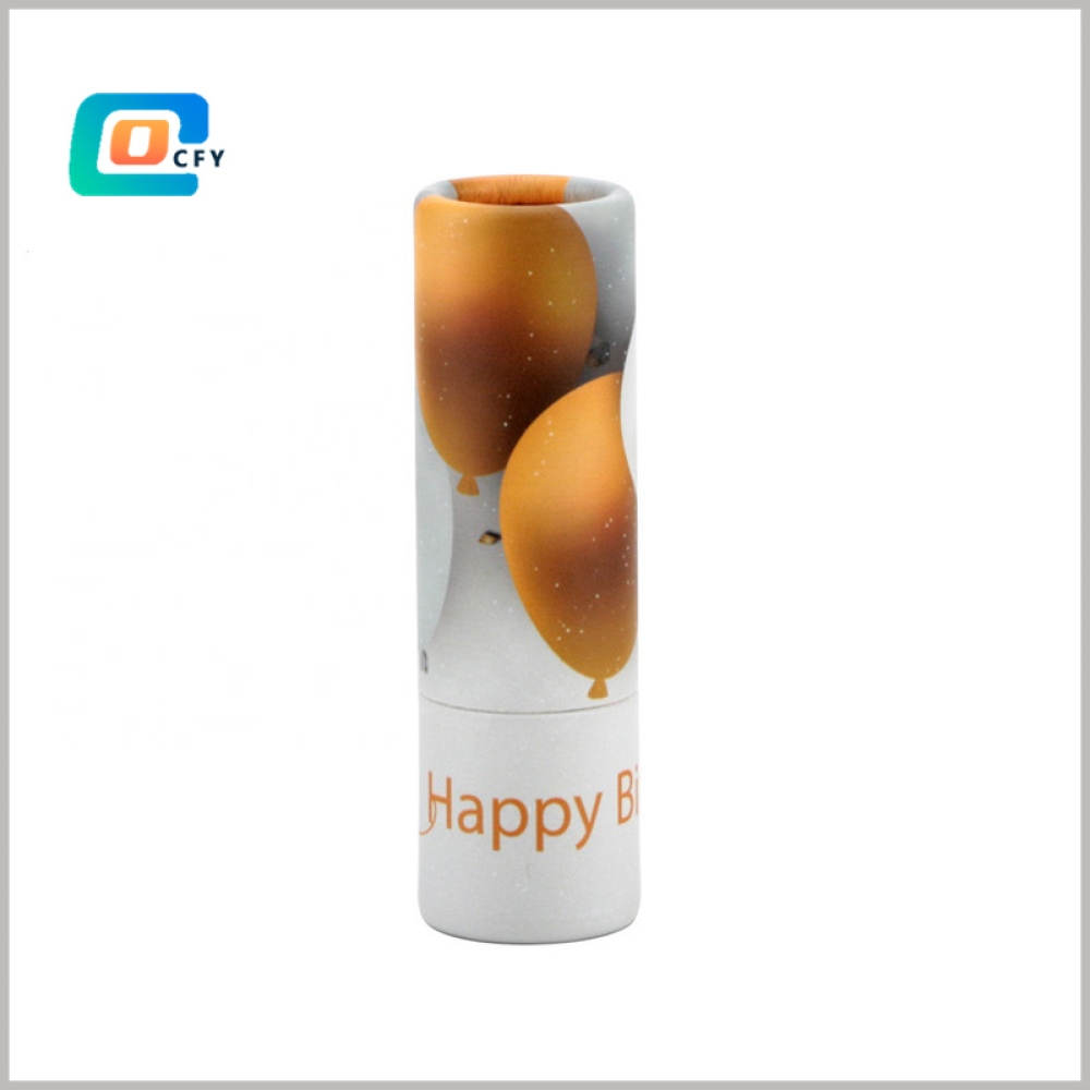 Custom Eco Friendly twist up lipstick Cardboard cylinder Container Deodorant  Lip Balm Skincare Push Up Paper Tube Packaging