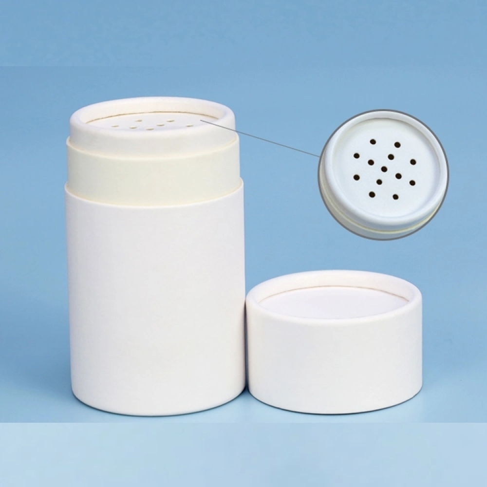 Cosmetic cylinder empty tubes food paper board canisters container  kraft paper loose powder tea food shaker tube