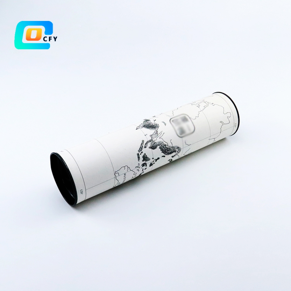 Custom Paper Tube Packaging with metal lids for T-shirts and Clothing Apparel Packaging Cardboard Tube Boxes
