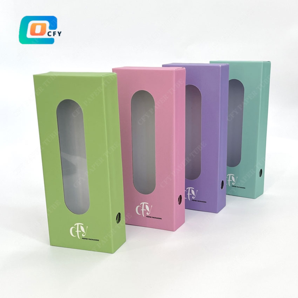 Custom CR Paper Slide Box Display Window Child Resistant Paper Box CR Containers Paper Packaging Box Drawer for extracts and cartridges