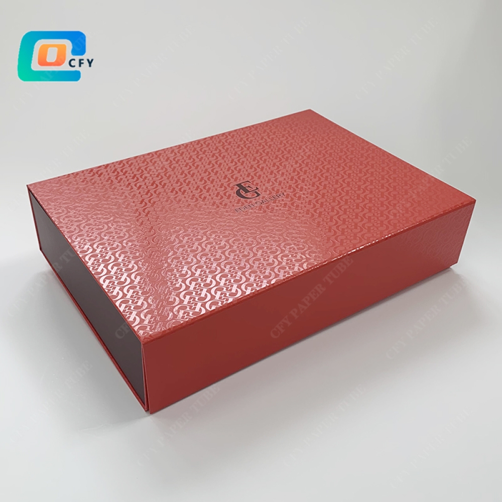 Wholesale Custom Premium Gift Box Luxury Large Package Cardboard Paper Magnetic Foldable Packaging Box with ribbon and UV finish