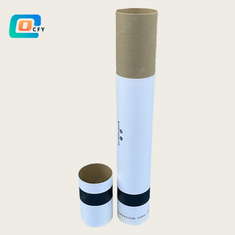 Custom Eco Friendly rug mat pad cushion packaging Tube Poster Paper Cardboard Packaging Cylinder paper box for Artwork Painting